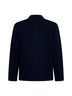 Blue virgin wool knit jacket