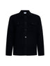 Black virgin wool knit jacket