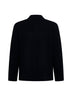 Black virgin wool knit jacket