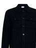Black virgin wool knit jacket