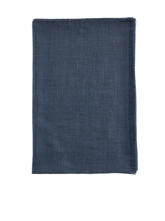 Blue cashmere scarf