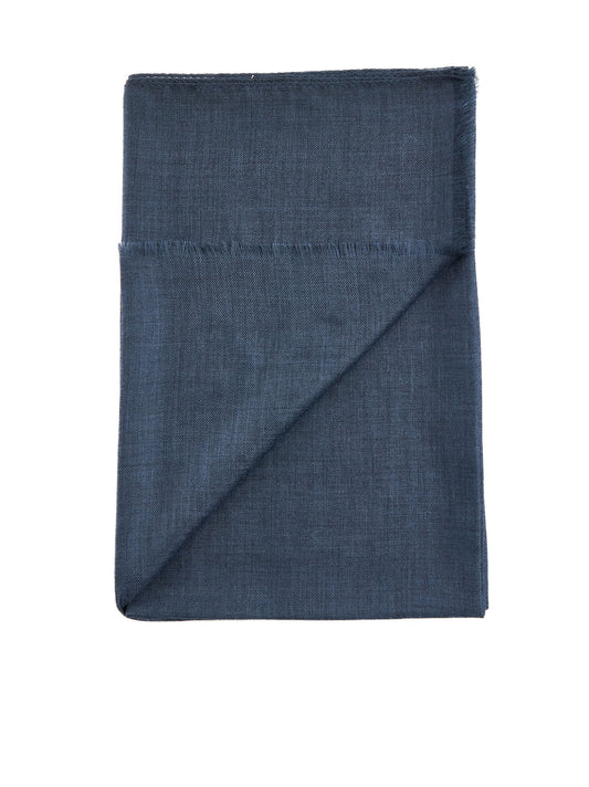 Blue cashmere scarf
