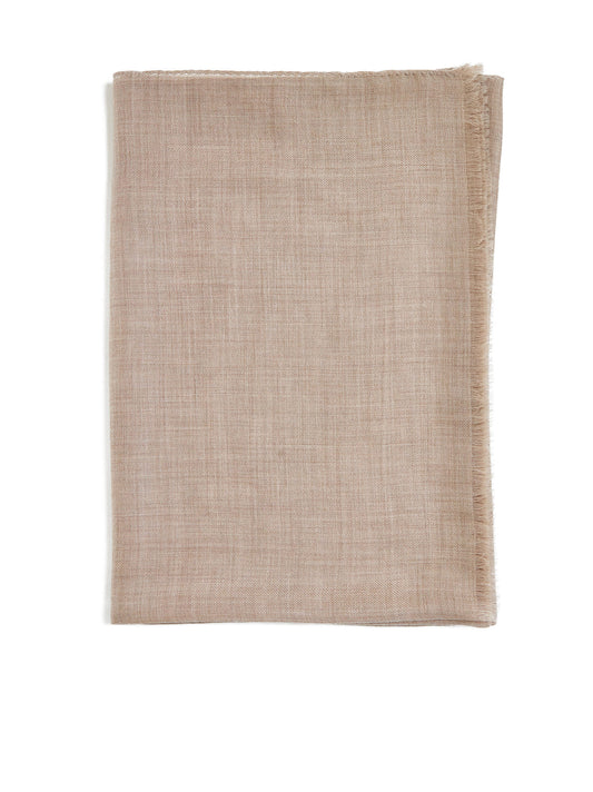 Beige cashmere scarf