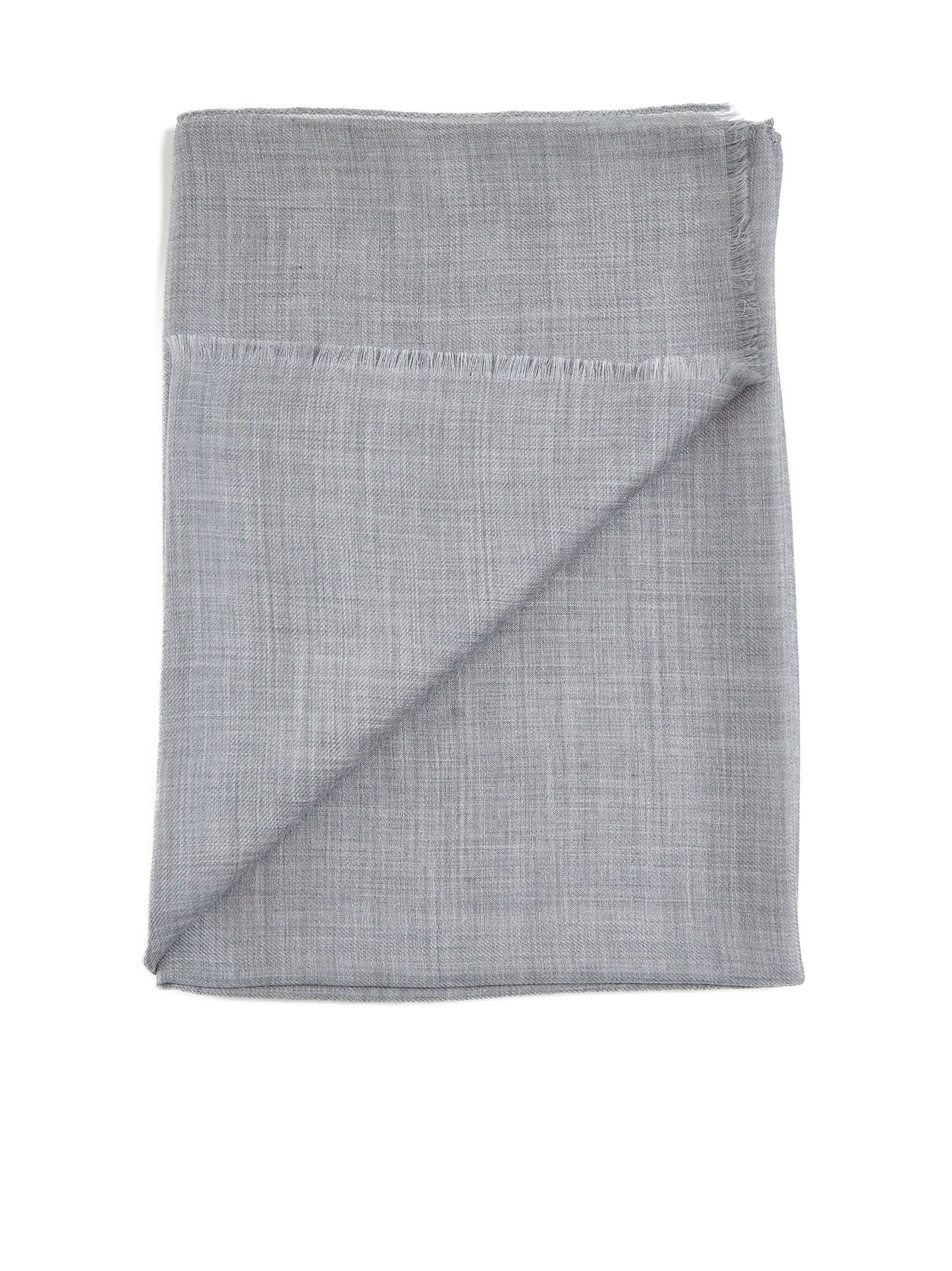 Grey cashmere scarf