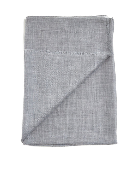 Grey cashmere scarf