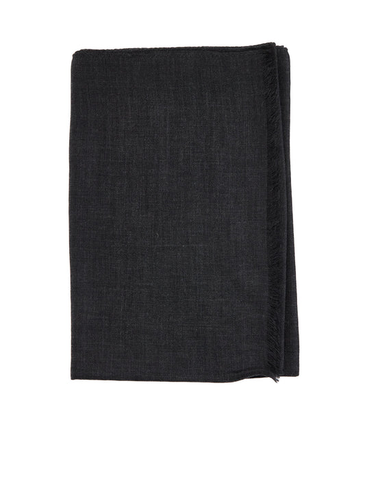 Black cashmere scarf