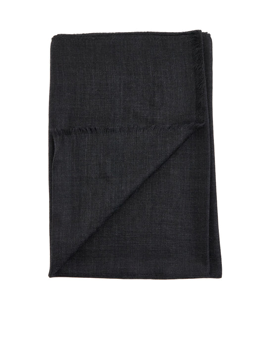 Black cashmere scarf