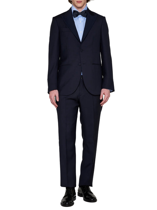 Single-breasted wool suit by D4.0