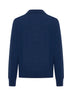 V-neck ribbed-cuff polo shirt