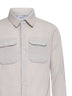 Beige cashmere shirt jacket