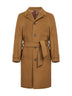 Camel wool and cashmere Boston coat