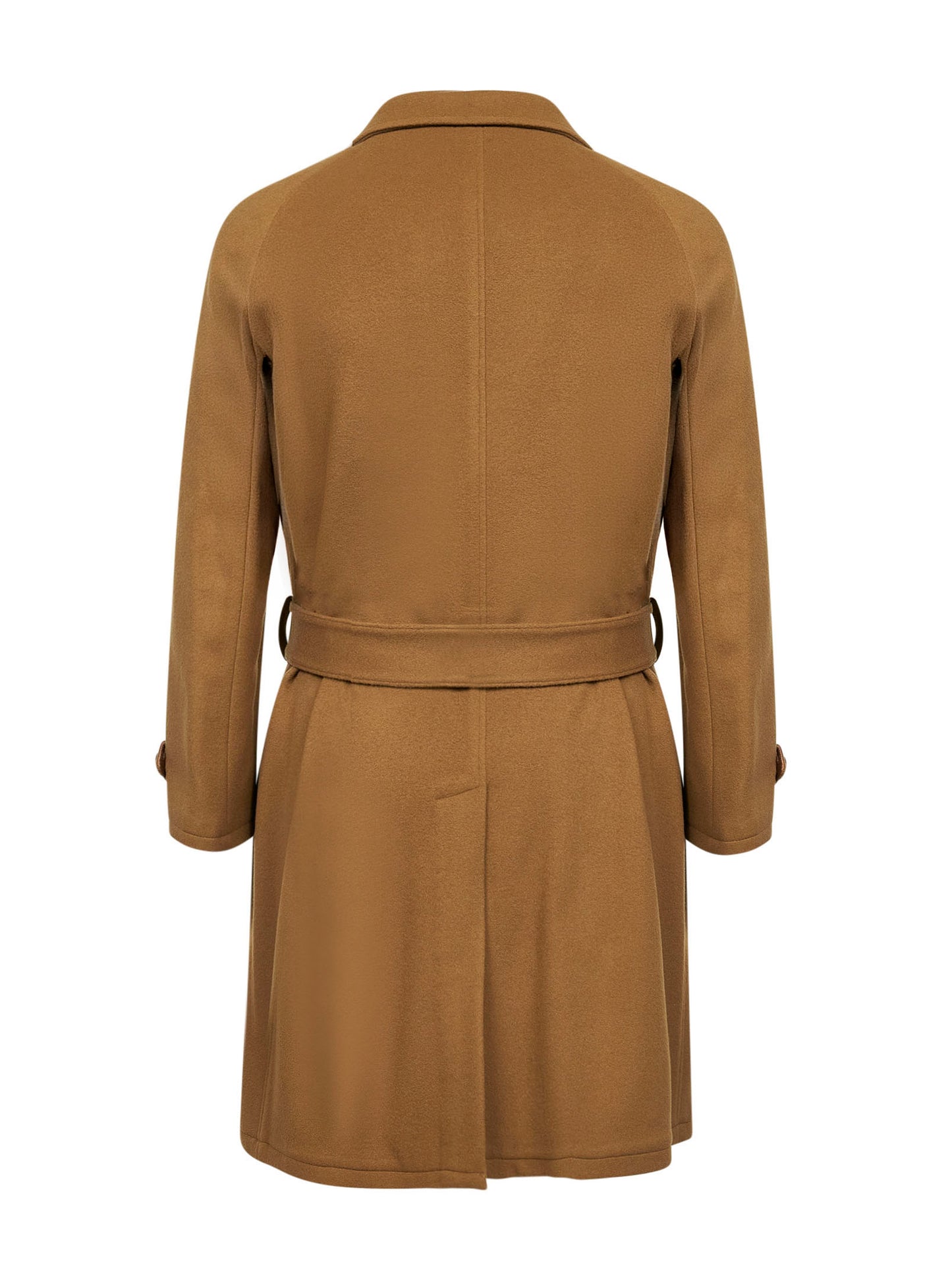 Camel wool and cashmere Boston coat