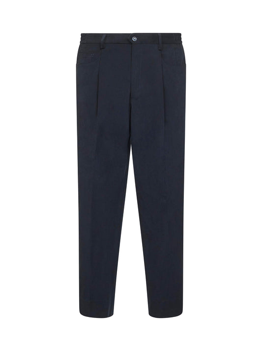Blue stretch moleskin Bricklane trousers