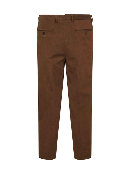 Pantaloni Bricklane in fustagno stretch marrone