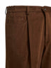 Pantaloni Bricklane in fustagno stretch marrone