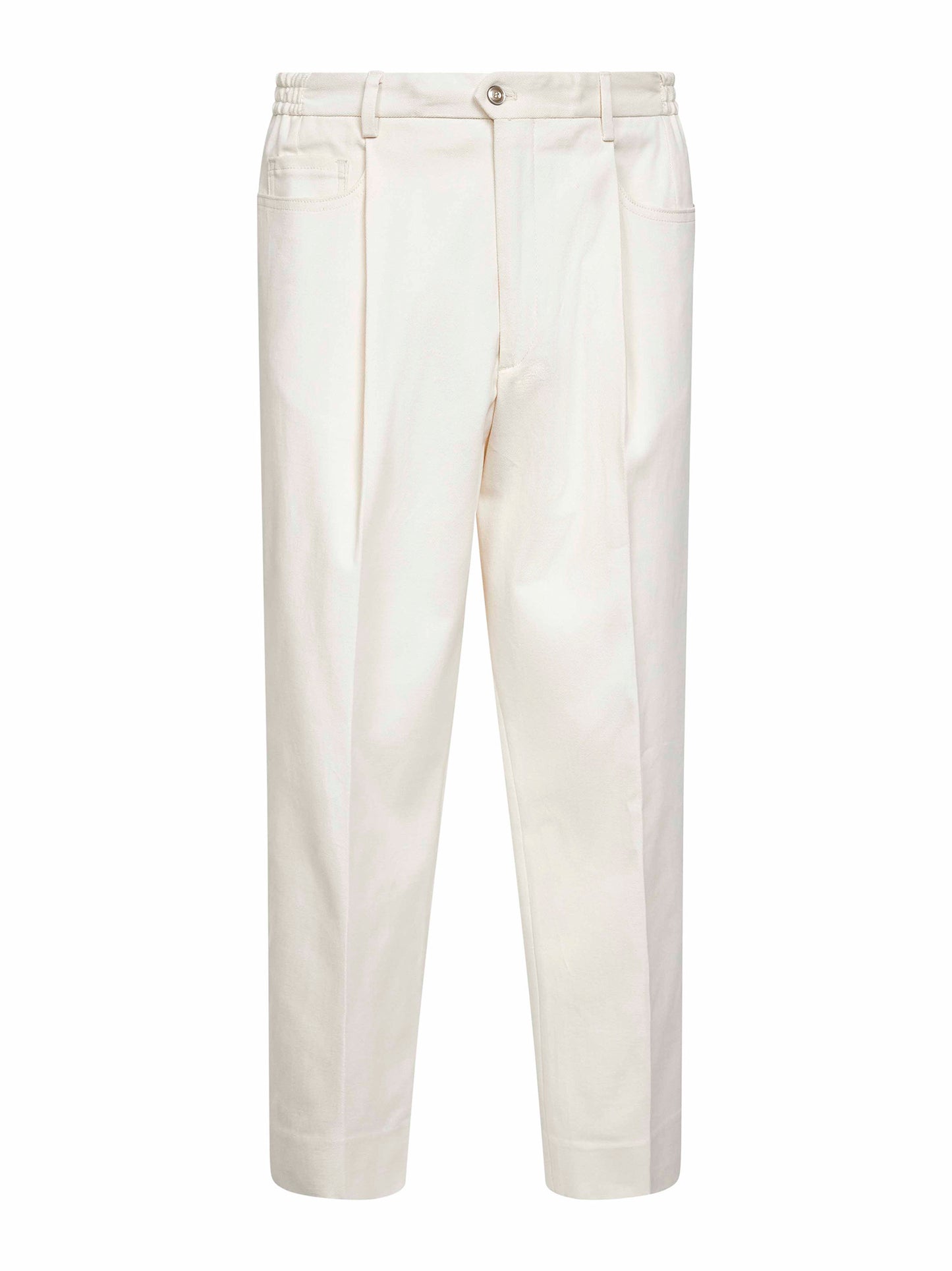 Ivory stretch moleskin Bricklane trousers