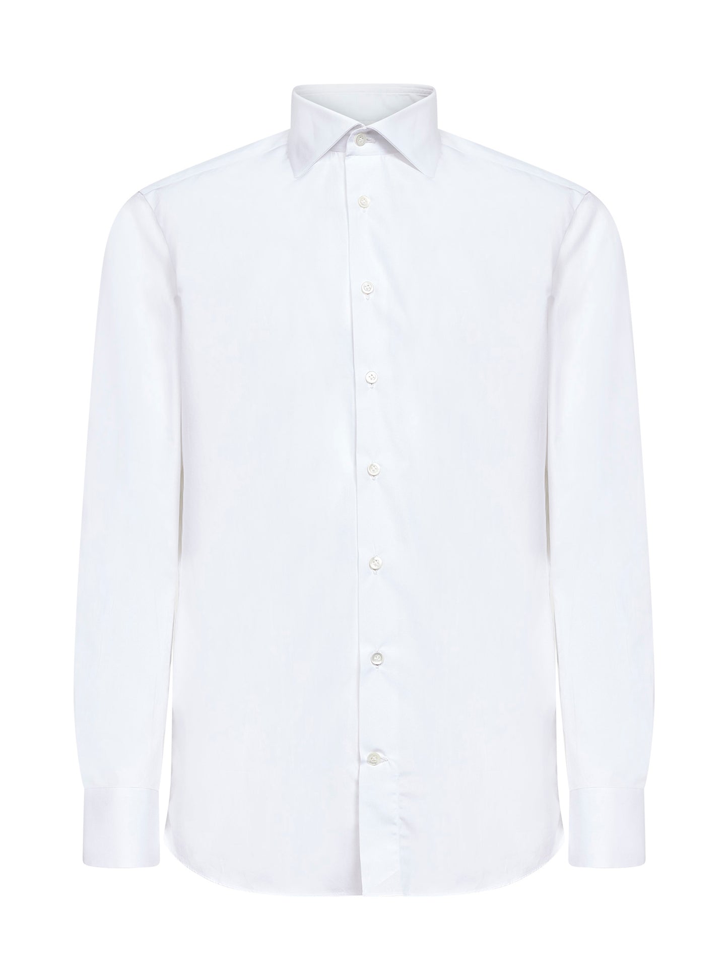 White cotton poplin shirt