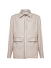 Giacca camicia Chet in flanella stretch Loro Piana beige