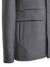Grey Loro Piana stretch flannel Chet shirt jacket