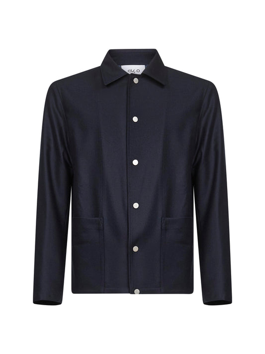 Blue virgin wool Chore jacket