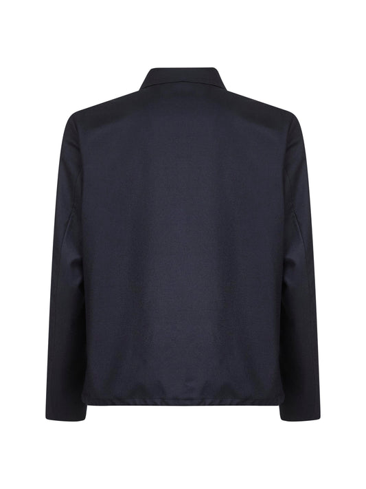 Blue virgin wool Chore jacket