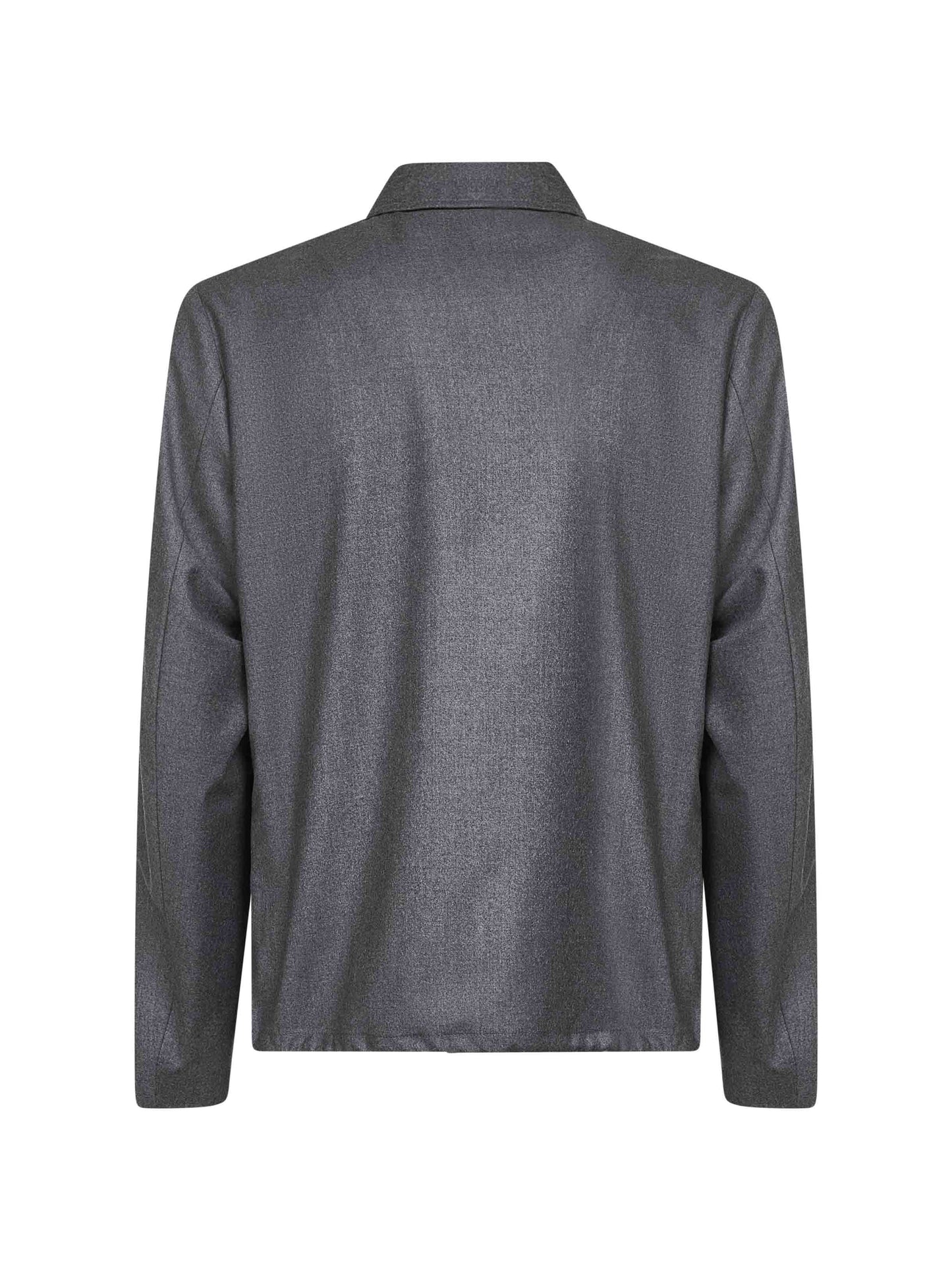 Chore jacket in lana vergine grigia
