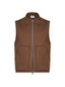 Brown double wool vest