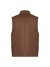 Brown double wool vest