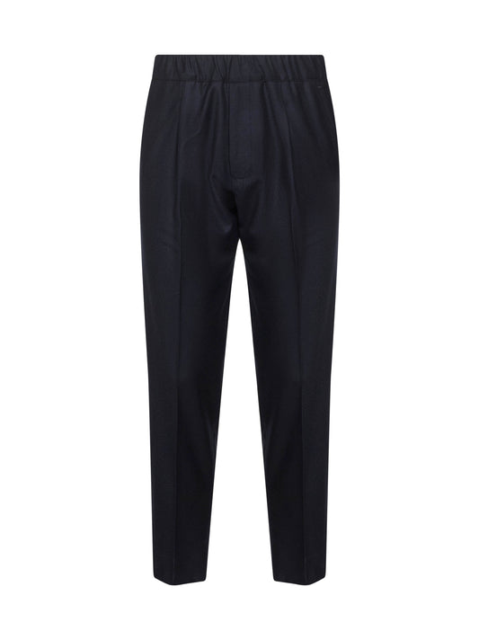 Pantaloni Tokyo in lana vergine blu