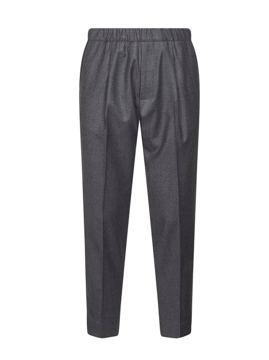 Pantaloni Tokyo in lana vergine grigia