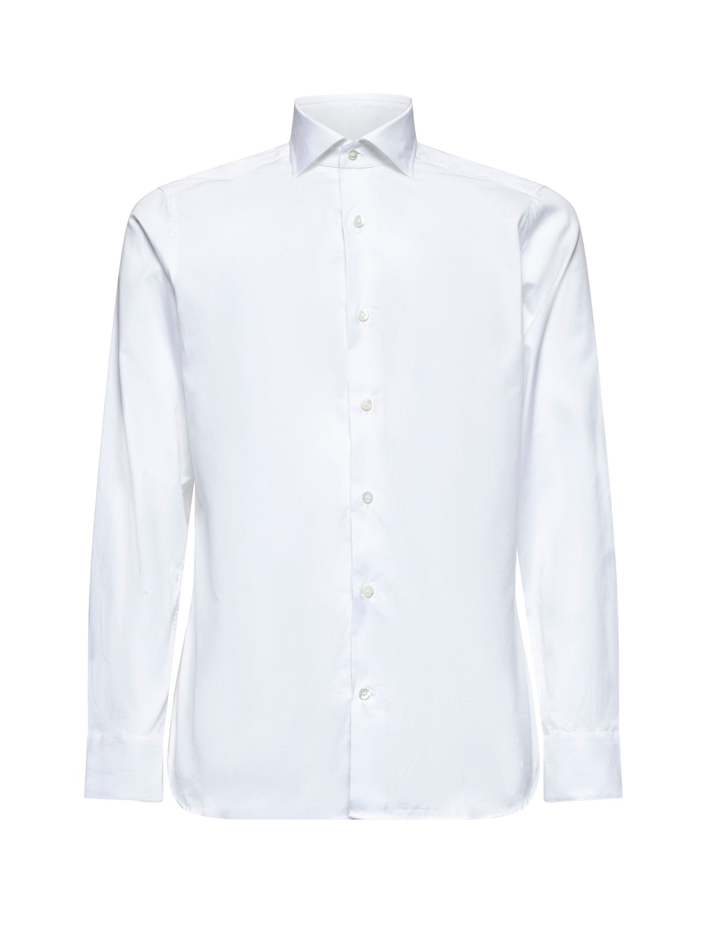 Camicia classica in cotone bianco