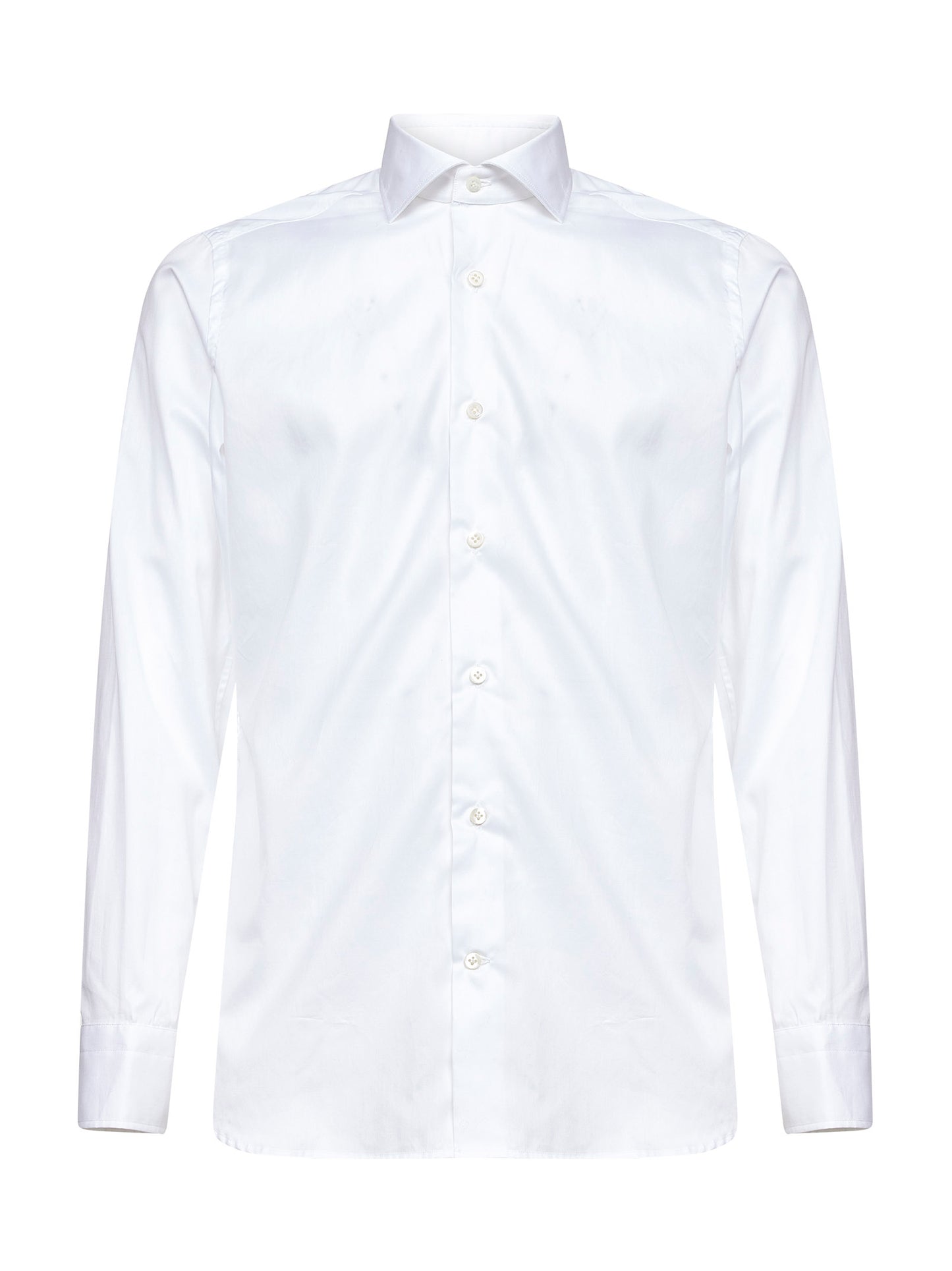 White cotton poplin shirt