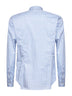 Light blue checked cotton poplin shirt