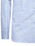 Light blue checked cotton poplin shirt