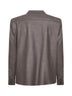 Brown Loro Piana stretch flannel John shirt jacket