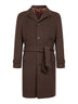 Dark brown Loro Piana black sheep wool coat