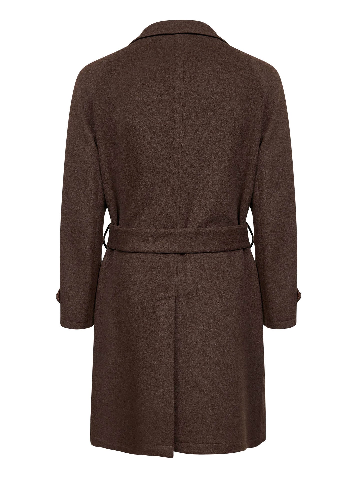 Dark brown Loro Piana black sheep wool coat