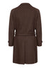 Dark brown Loro Piana black sheep wool coat