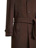 Dark brown Loro Piana black sheep wool coat