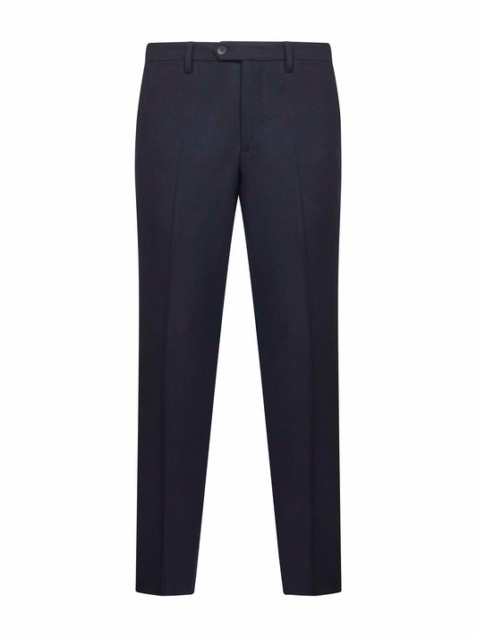 Blue Loro Piana stretch flannel Montaigne trousers