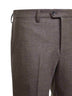 Pantaloni Montaigne in flanella stretch Loro Piana marrone