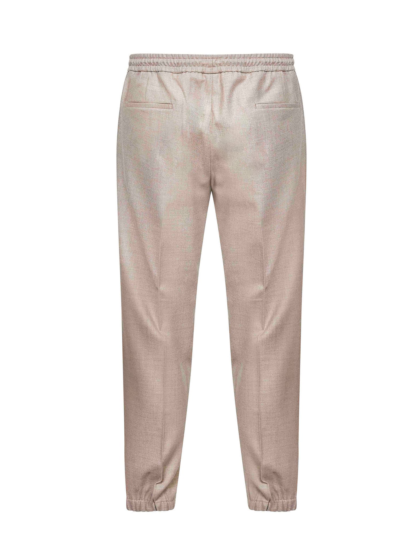 Beige Loro Piana stretch flannel Montecarlo trousers