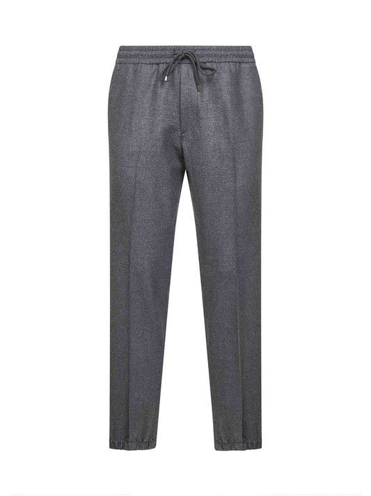 Grey Loro Piana stretch flannel Montecarlo trousers