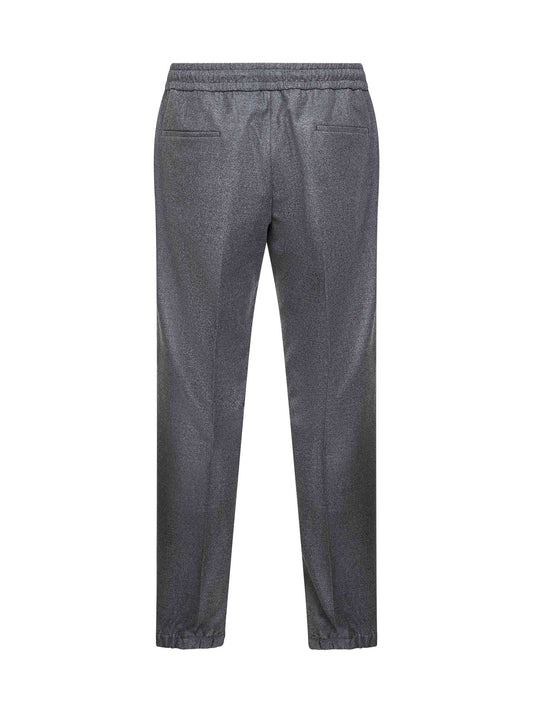 Grey Loro Piana stretch flannel Montecarlo trousers