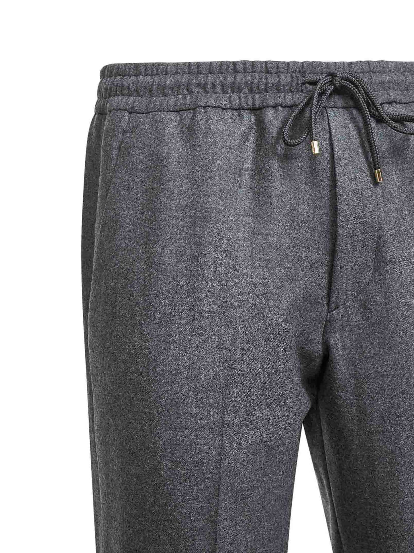 Grey Loro Piana stretch flannel Montecarlo trousers