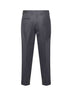 Pantaloni Tiberio in flanella di lana e cashmere grigia