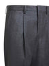 Pantaloni Tiberio in flanella di lana e cashmere grigia