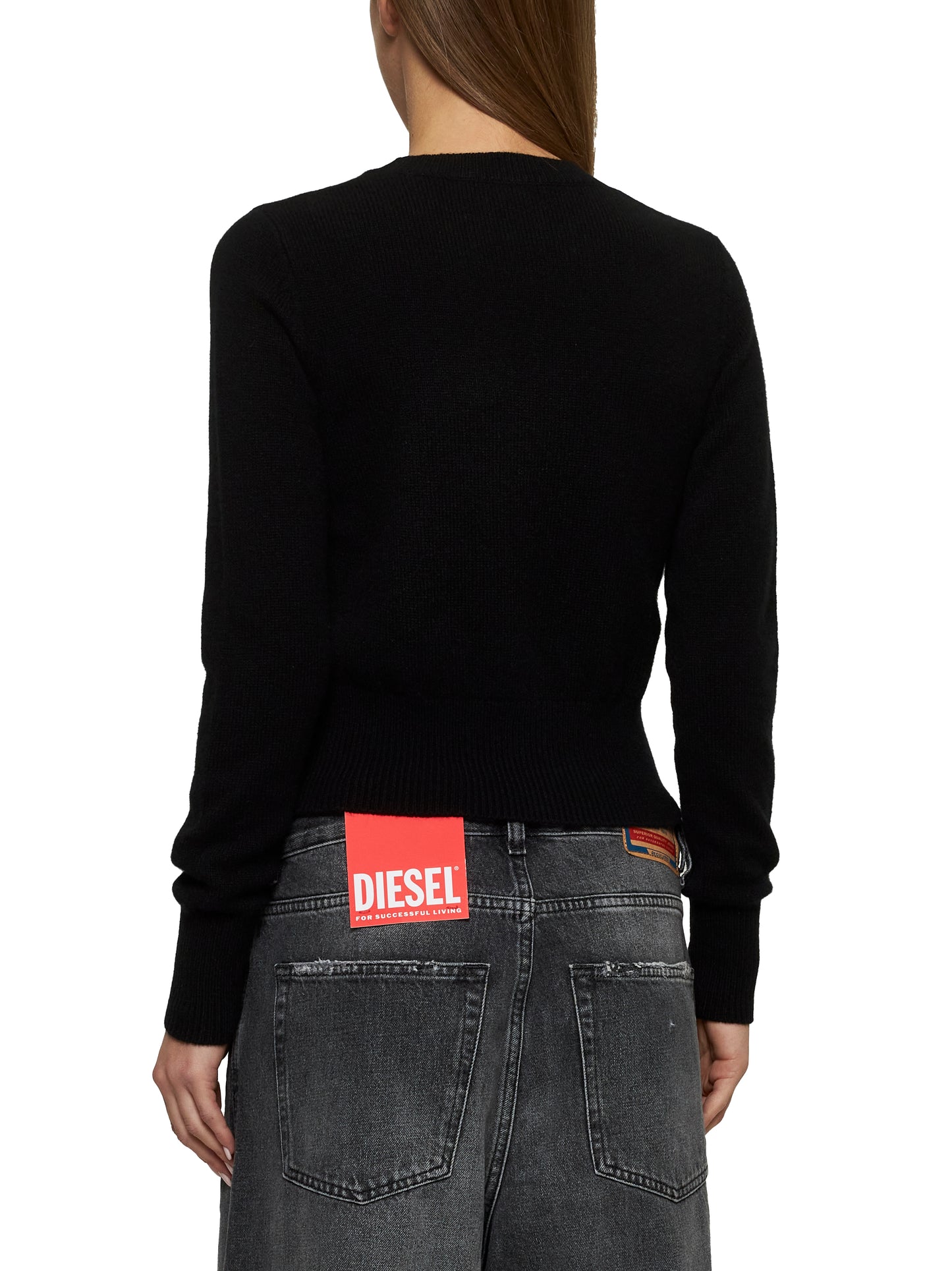 Maglia M-Areesa in misto cashmere nero