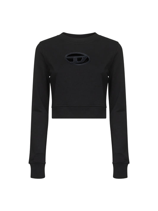 Black F-Slimmy-Od cropped sweatshirt