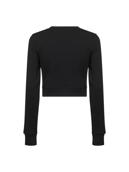 Black F-Slimmy-Od cropped sweatshirt